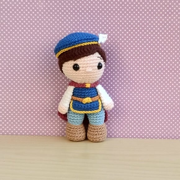 Príncipe Fernando - Branca de Neve Amigurumi