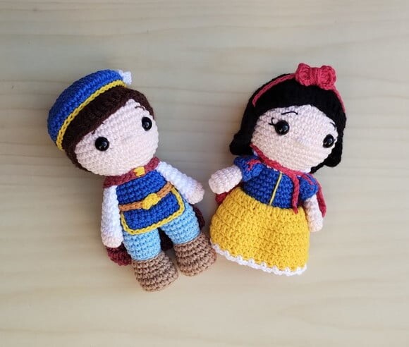 Príncipe Fernando - Branca de Neve Amigurumi