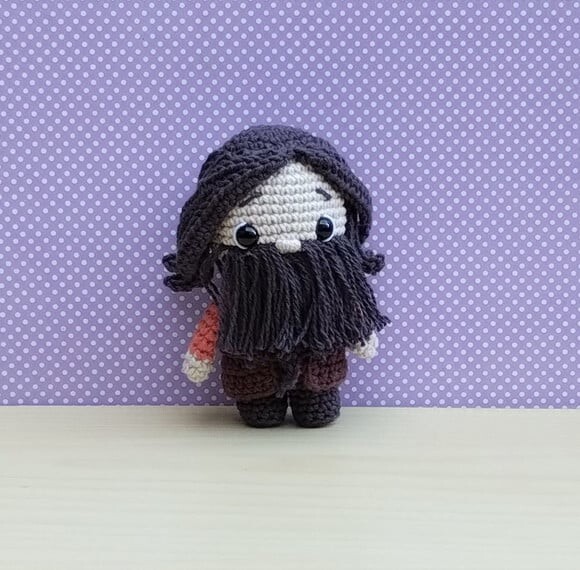 Rúbeo Hagrid - Harry Potter Amigurumi