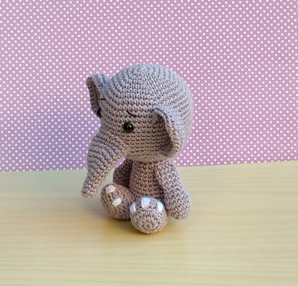 Safári Baby - Elefante Amigurumi
