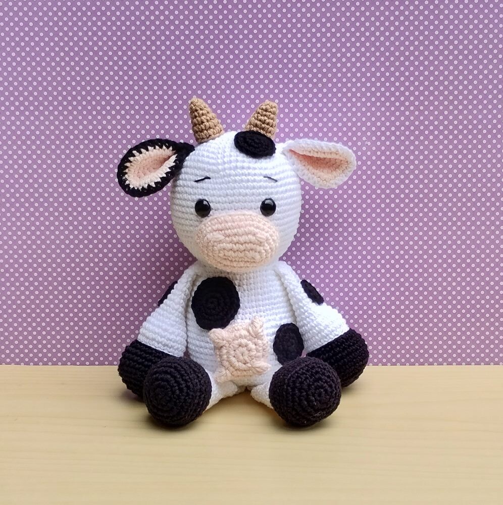 Fazendinha Vaca Milu amigurumi
