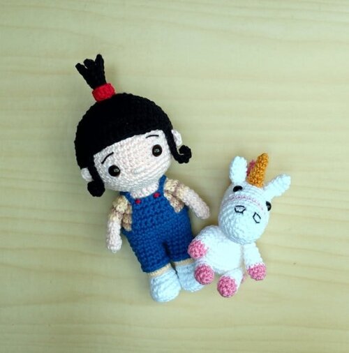 Agnes e Fluffy - Meu Malvado Favorito Amigurumi
