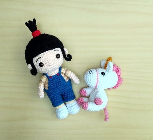 Agnes e Fluffy - Meu Malvado Favorito Amigurumi
