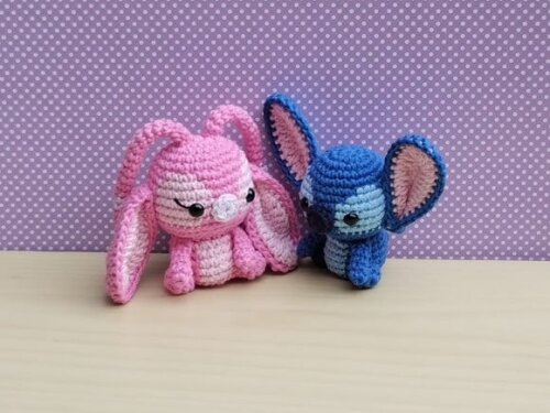 Angel e Stitch Amigurumi - Lilo & Stitch