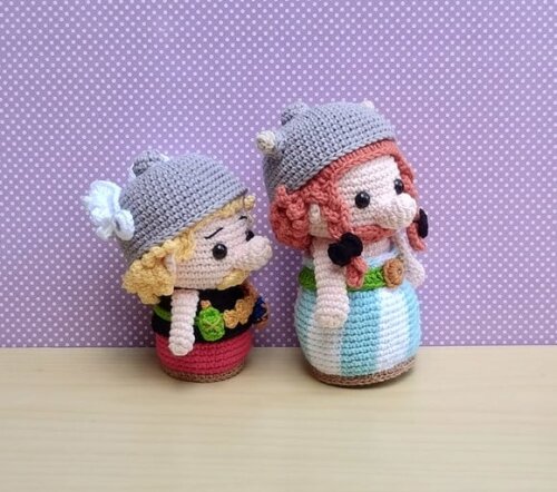 Astérix e Obélix Amigurumi