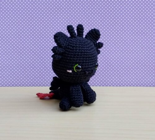 Banguela Amigurumi - Como Treinar o Seu Dragão