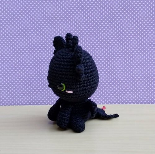 Banguela Amigurumi - Como Treinar o Seu Dragão
