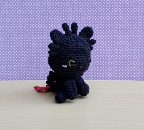 Banguela e Fúria da Luz Amigurumi - Como Treinar Seu Dragão