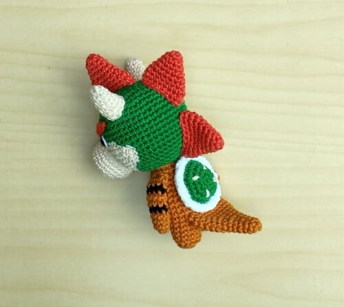 Bowser Chibi - Super Mario Amigurumi