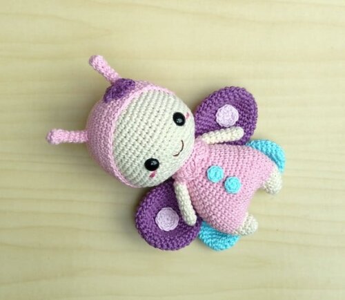 Borboleta Tina Amigurumi - Jardim Encantado