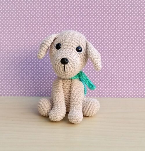 Cachorro Labrador Scott Amigurumi