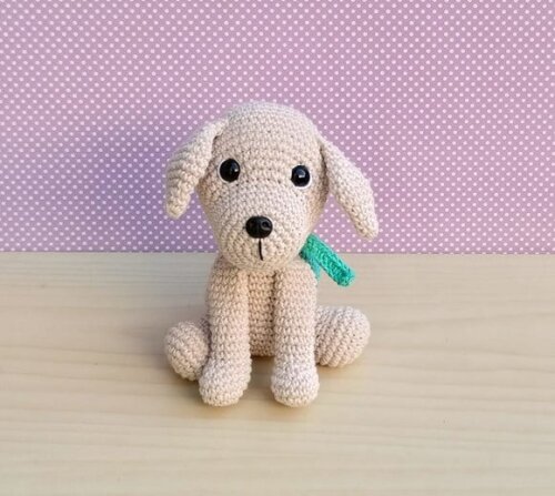 Cachorro Labrador Scott Amigurumi