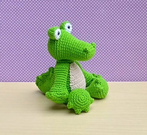 Crocodilo Dante Amigurumi