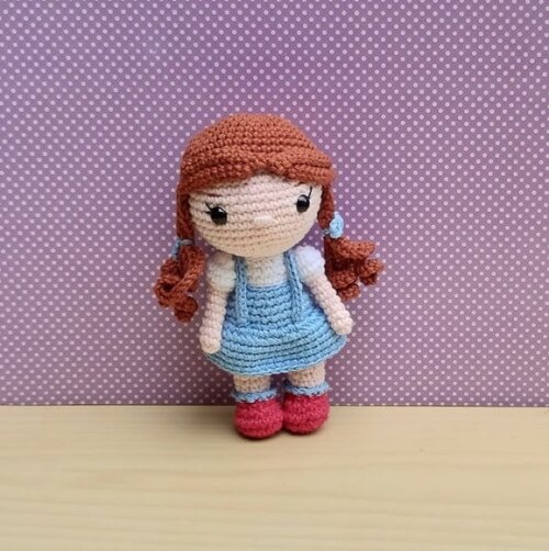 Dorothy (o Mágico de Oz) Amigurumi