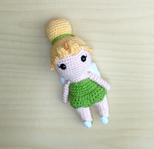 Fada Tinkerbell (Sininho) - Peter Pan Amigurumi