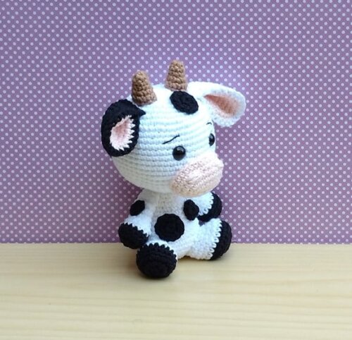 Fazendinha Baby - Vaca Amigurumi