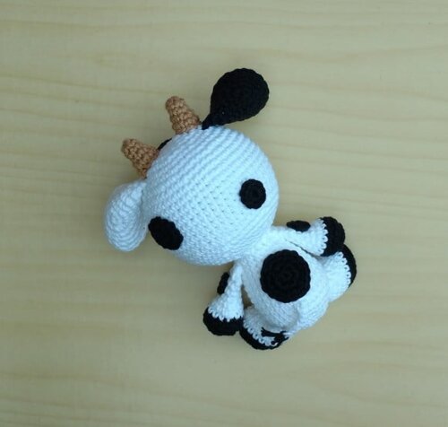 Fazendinha Baby - Vaca Amigurumi