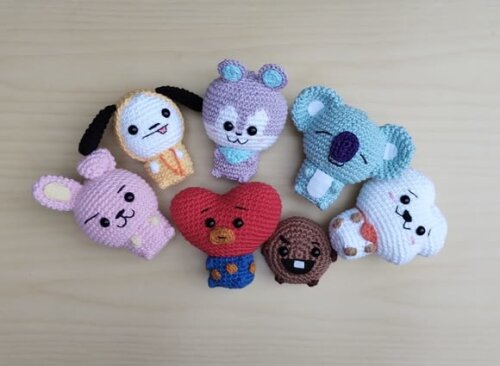 Kit Bt21 Mascotes - Bts Amigurumi