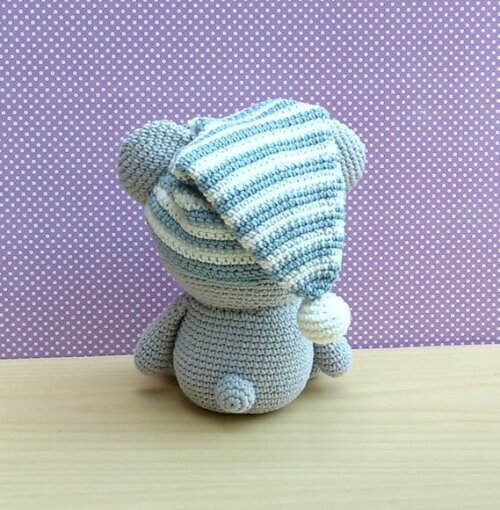 Koala (coala) Kiko com Touquinha Amigurumi