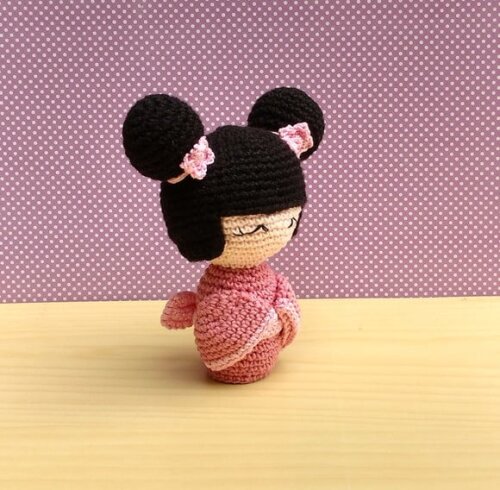 Kokeshi Hanako Amigurumi