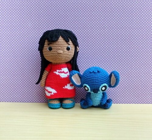 Lilo e Stitch Amigurumi - Lilo & Stitch