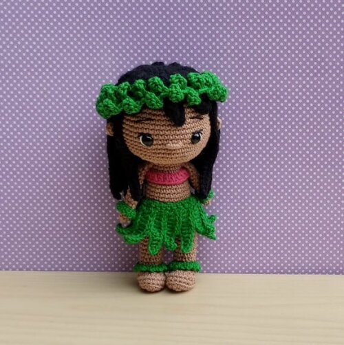 Lilo Hula Amigurumi - Lilo & Stitch