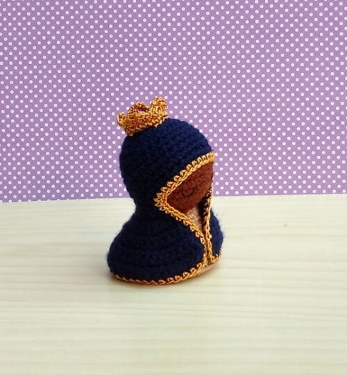 Mini Nossa Senhora Aparecida (versão 2) Amigurumi