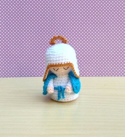 Mini Nossa Senhora das Graças Amigurumi