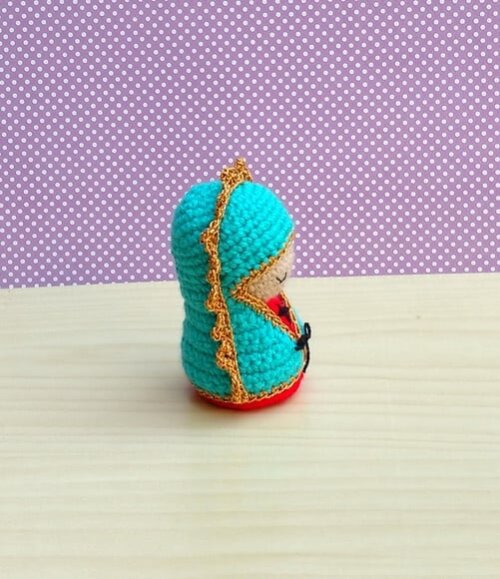 Mini Nossa Senhora de Guadalupe Amigurumi