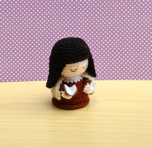 Mini Santa Teresa D`ávila Amigurumi