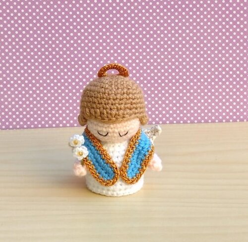 Mini São Gabriel Arcanjo Amigurumi