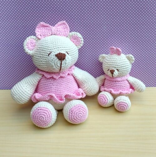 Mini Ursa Charlote Amigurumi