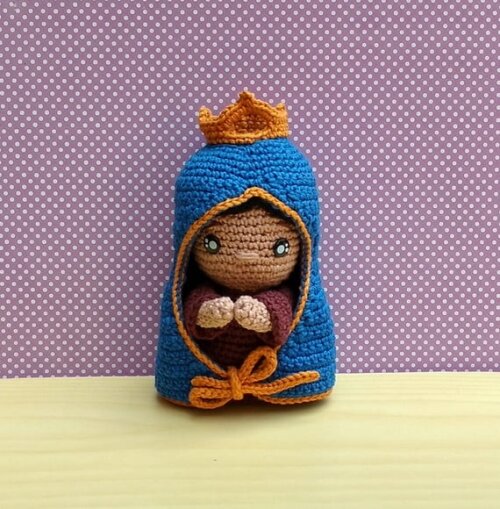 Nossa Senhorinha Aparecida Baby Amigurumi