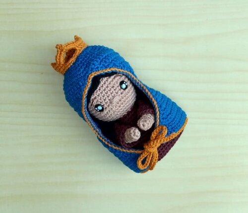 Nossa Senhorinha Aparecida Baby Amigurumi