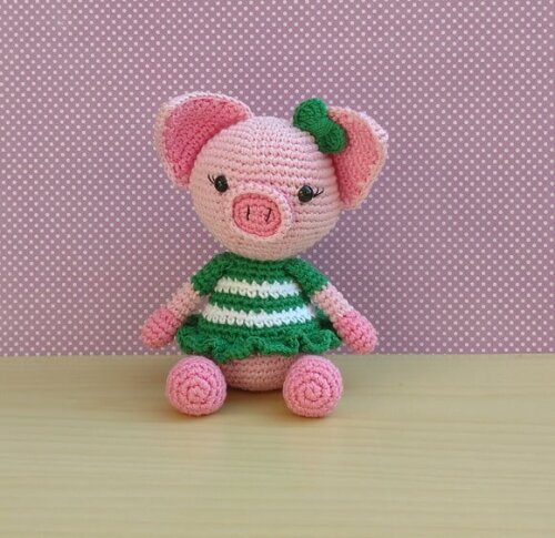 Porquinha Duda Amigurumi