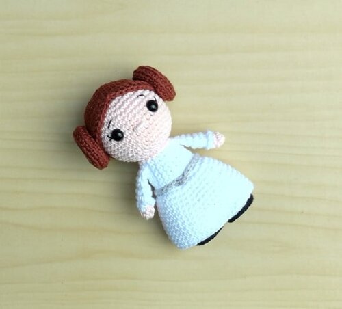 Princesa Leia ( Star Wars ) Amigurumi