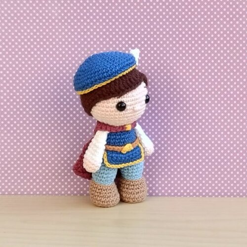 Príncipe Fernando - Branca de Neve Amigurumi