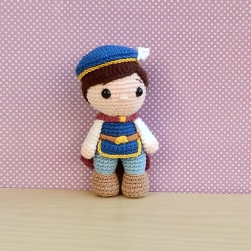 Príncipe Fernando - Branca de Neve Amigurumi