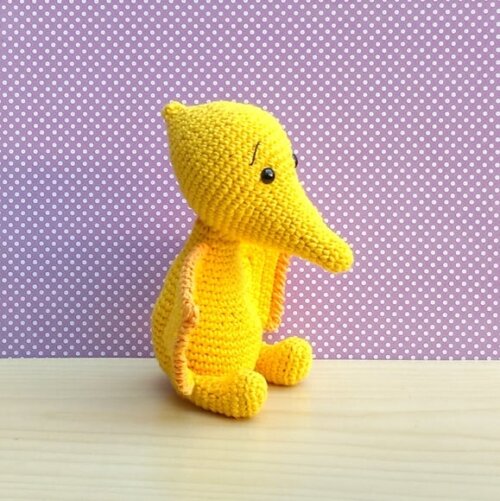 Pterodáctilo Pedro Amigurumi - dinossauro