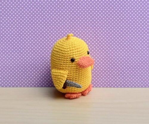 Psicopato, Pato com Faca Amigurumi