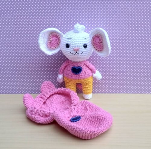 Ratinha Potato versão3 (Chip e Potato) Amigurumi