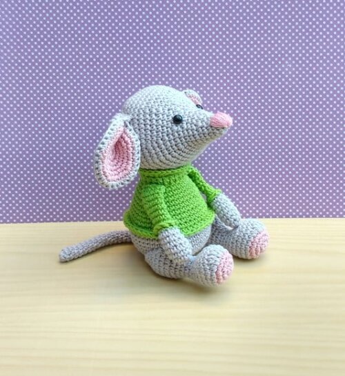 Ratinho Alfred Amigurumi