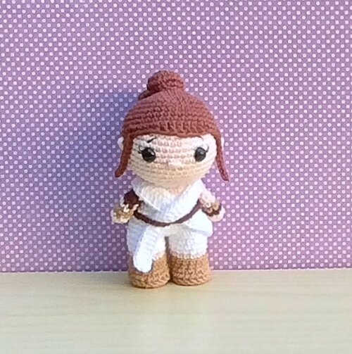Rey e BB-8 Star Wars Amigurumi