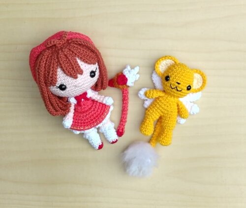 Sakura Card Captors e Kero-chan Amigurumi