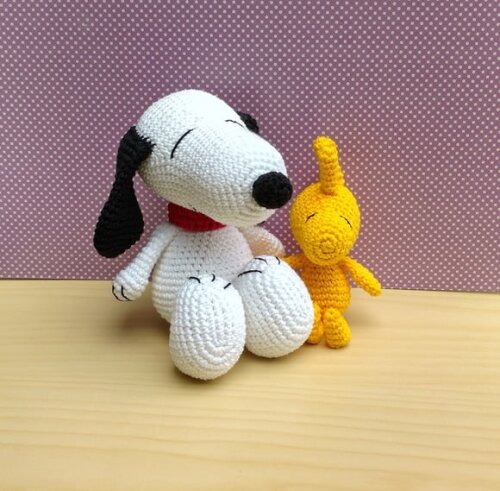 Snoopy e Woodstock Amigurumi