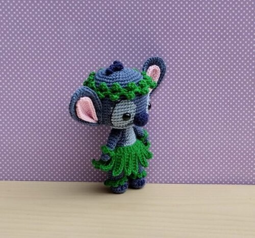 Stitch Hula Amigurumi - Lilo & Stitch