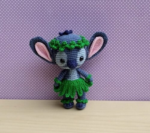 Stitch Hula Amigurumi - Lilo & Stitch