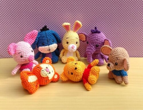 Turma do Ursinho Pooh com 7 Personagens Amigurumi