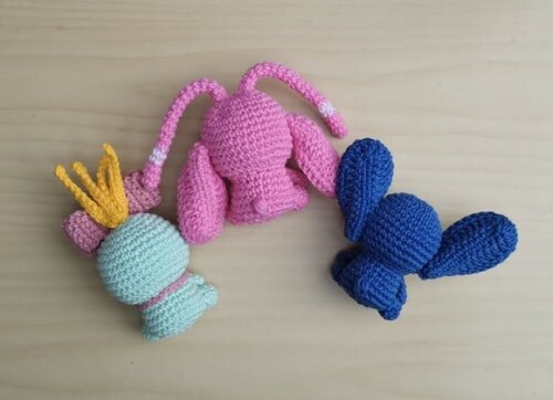 Trio Xepa, Angel e Stitch Amigurumi - Lilo & Stitch