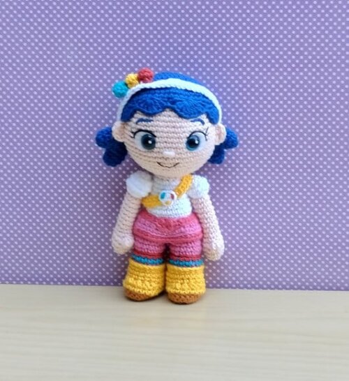 Vera e Bartleby Amigurumi (Vera e o reino Arco-íris)